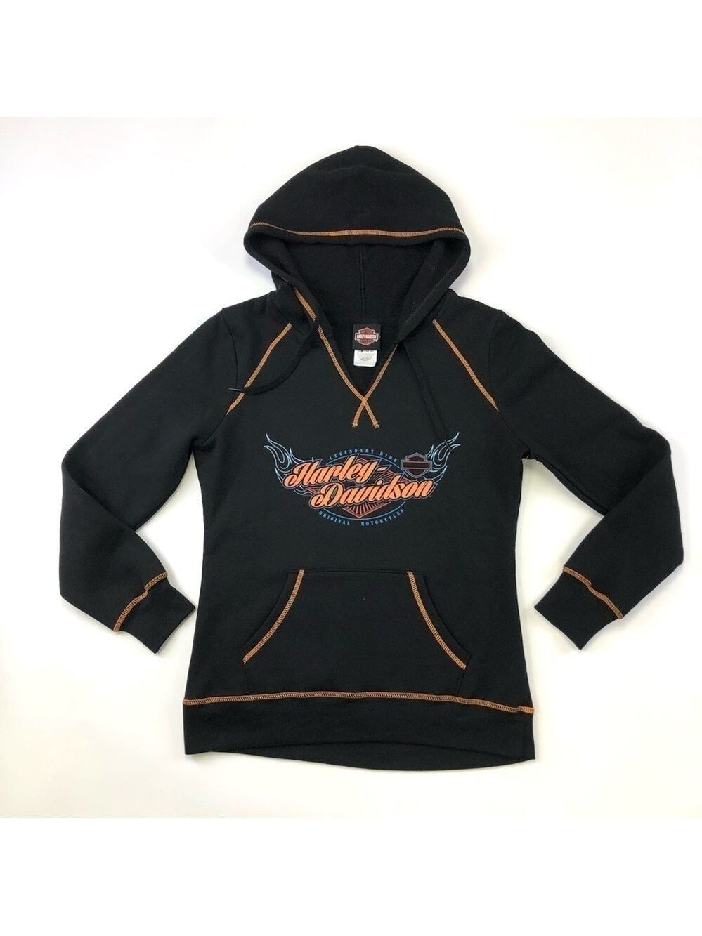 Harley-Davidson black Kitchener Waterloo fleece lined womens hoodie Medium